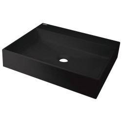 Deante umywalka Correo granit nero nablatowa 50x40 cm