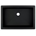 Deante umywalka Correo granit nero podwieszana 50x40 cm