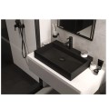 Deante umywalka Correo granit nero nablatowa 60x40 cm