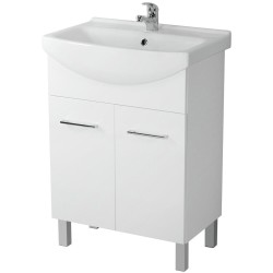 Cersanit Zip szafka z umywalką Cersania biała 60cm