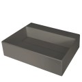 Deante umywalka Correo granit antracyt/metalik z maskownicą 50x40 cm