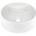 Deante umywalka Silia alabaster O36 cm z wyspą na baterię