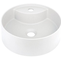 Deante umywalka Silia alabaster O36 cm z wyspą na baterię