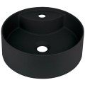 Deante umywalka Silia Nero O36cm z wyspą na baterię