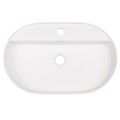 Deante umywalka Silia alabaster 55x35 cm z wyspą na baterię