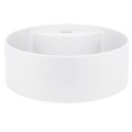 Deante umywalka Silia alabaster O36 cm z wyspą na baterię