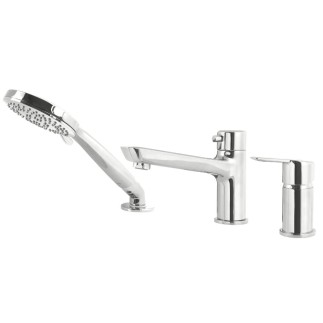 Deante Arnika bateria wannowa stojąca 3-otworowa chrom