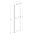 Roca Victoria słupek wysoki slim biały 40x180x12,6cm