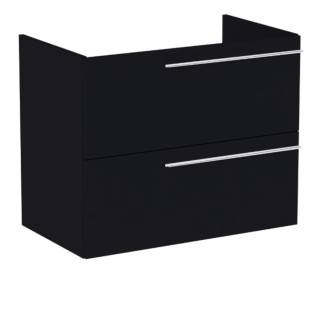 Roca szafka Ella z 2-szufladami 80cm czarny mat