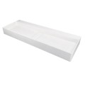 Deante Blur umywalka nablatowa granitowa alabaster z maskownicą 100x40 cm