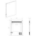 Elita lustro led Lina 80/70 
