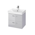 Cersanit Lara Mille Slim zestaw szafka z umywalką biała 50cm