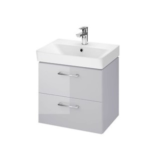 Cersanit Lara Mille Slim zestaw szafka z umywalką biała 50cm