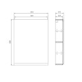 Cersanit Moduo szafka wisząca kaszmir 60 cm