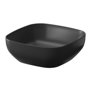 Cersanit Larga umywalka nablatowa kwadratowa antracyt mat 38 x 38 cm