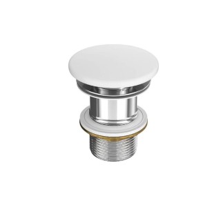 Cersanit Larga ceramiczny korek do umywalek bez przelewu biały