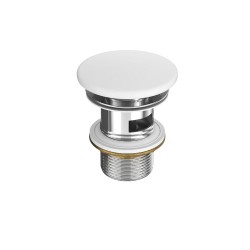 Cersanit Larga Eurowhite ceramiczny korek klik klak do umywalek z przelewem