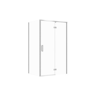 Cersanit Larga kabina prysznicowa prostokątna narożna prawa szkło transparentne 120 x 80 x 195 cm