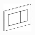 Geberit Sigma 01 przycisk spłukujący czarny - rysunek techniczny