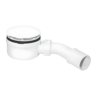 McAlpine syfon brodzikowy niskido otworów 90 mm czyszczony od góry biały