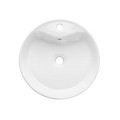 Invena Granada umywalka nablatowa okrągła 47x47 cm biała