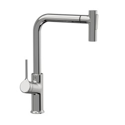 Invena Farsala bateria zlewozmywakowa 2-funcyjna z wyciąganą wylewką chrom