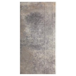 Paradyż Viano grys klinkier stopnica prosta 30x60cm