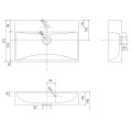 Deftrans Venezia umywalka meblowa 50x30cm