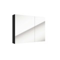 Defra Salsa E80 szafka lustrzana czarny mat 80x60x15cm