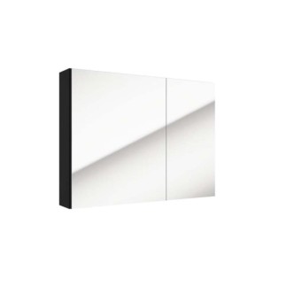Defra Salsa E80 szafka lustrzana czarny mat 80x60x15cm