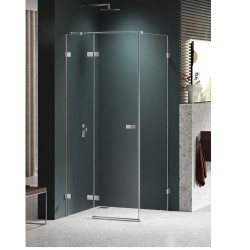 New trendy kabina prysznicowa lewa AVEXA NICKEL BRUSHED 