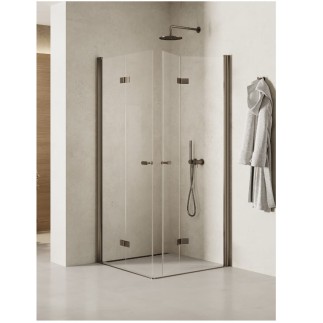 New trendy kabina Soleo GUNMETAL BRUSHED 2D prostokątna 80*90*195