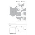 New trendy kabina prysznicowa SMART GUNMETAL BRUSHED 1D prostokątna 120*90*200