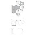 New trendy kabina Soleo GUNMETAL BRUSHED 2D prostokątna 80*90*195