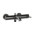 Kfa Moza bateria wannowa pozioma gun metal/szary