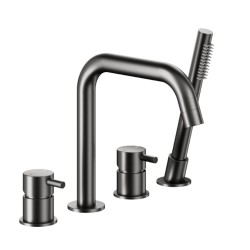 Kfa Moza bateria wannowa 4-otworowa gun metal/szary