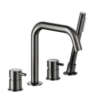 Kfa Moza bateria wannowa 4-otworowa gun metal/szary