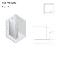 New trendy kabina walk-in New Solo 90x195 gunmetal brushed