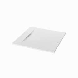 Invena Alvero brodzik kwadratowy 80x80 cm biały.