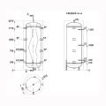 Elektromet zbiornik buforowy WGJ-B PSTW stojący do pomp ciepła i kotłów c.o. 500 l
