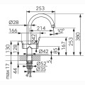 Ferro Filtrata bateria zlewozmywakowa z podłączeniem do filtra wody chrom.