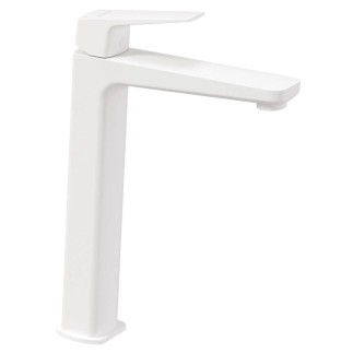 Deante Blur bateria umywalkowa stojąca z podwyższonym korpusem biała