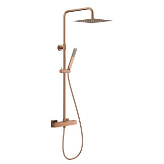 Kfa Logon premium deszczownia z baterią termostatyczną rose gold