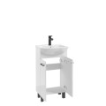 Defra Novelty D45 zestaw szafka z umywalką Tomaso biała 45cm