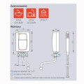 Kospel  EPS2-3,5 kW przepływowy podgrzewacz wody z baterią