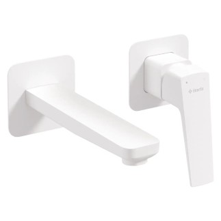 Deante Blur bateria umywalkowa podtynkowa biała