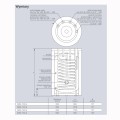 Kospel SWK-120.A wymiennik pionowy 1-wężownica 120 l montowany pod kocioł bez grzałki