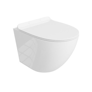 Lavita Lio miska WC wisząca bezkołnierzowa z deską wolnoopadającą  Slim