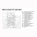 Elektromet WGJ-S DUO FIT wymiennik 2-wężownice stojący 220 l  bez grzałki