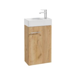 Defra Kim D40 zestaw szafla z umywalką Mini dąb złoty 40cm